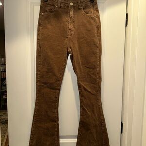 Boho Brown Flared Women's Jeans